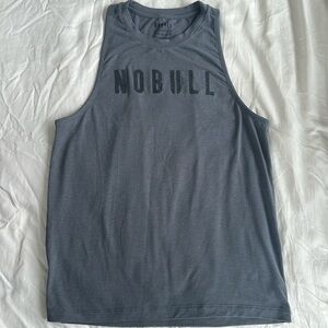 NOBULL women’s high neck tank in grey, size small